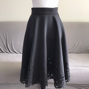 Lace Rimmed Skater Dress